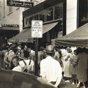 Then: Thomas & Oakley Drugstore, Roxboro, NC. 1930s